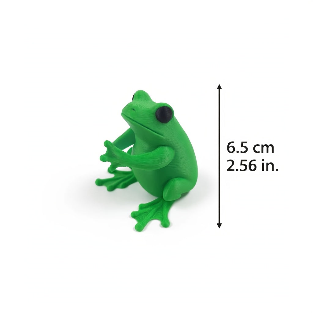 Adorable Green Frog Pen Holder - 3D Designed Charming Frog Office Decoration, Playful Stationery Organizer for Gamers, Authors & Frog Lovers