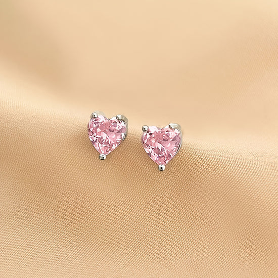 NEW 1 Pair, Simple and Cute Pink Heart Earrings, High-Quality Jewelry, Upgraded Sweet Earrings, Premium Decorative Earrings, Suitable for Daily Wear, Black Friday, Christmas, New Year, and Valentine's Day, Wedding Season Accessories, Perfect Gift