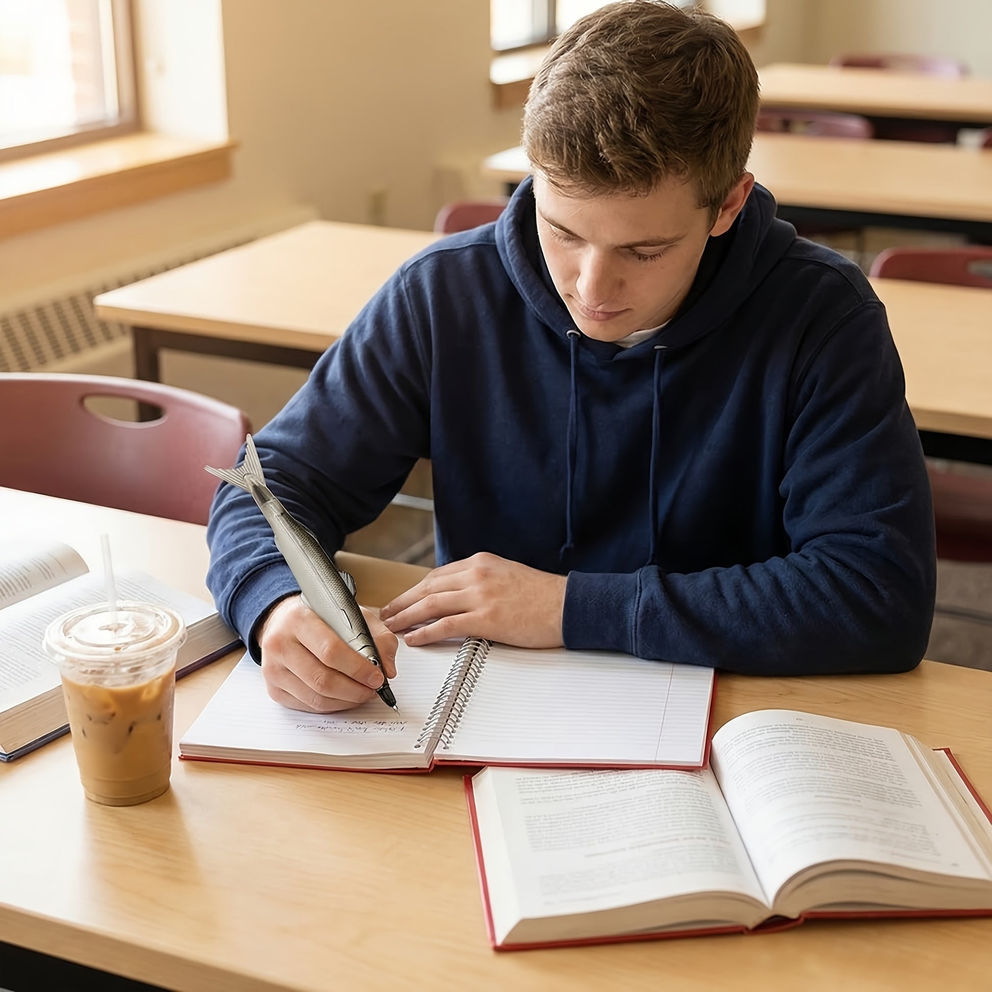 A Novelty Pen Shaped Like a Fish, This Multifunctional Writing Tool Is a Quirky Gift Suitable for Birthdays, Halloween, And Christmas