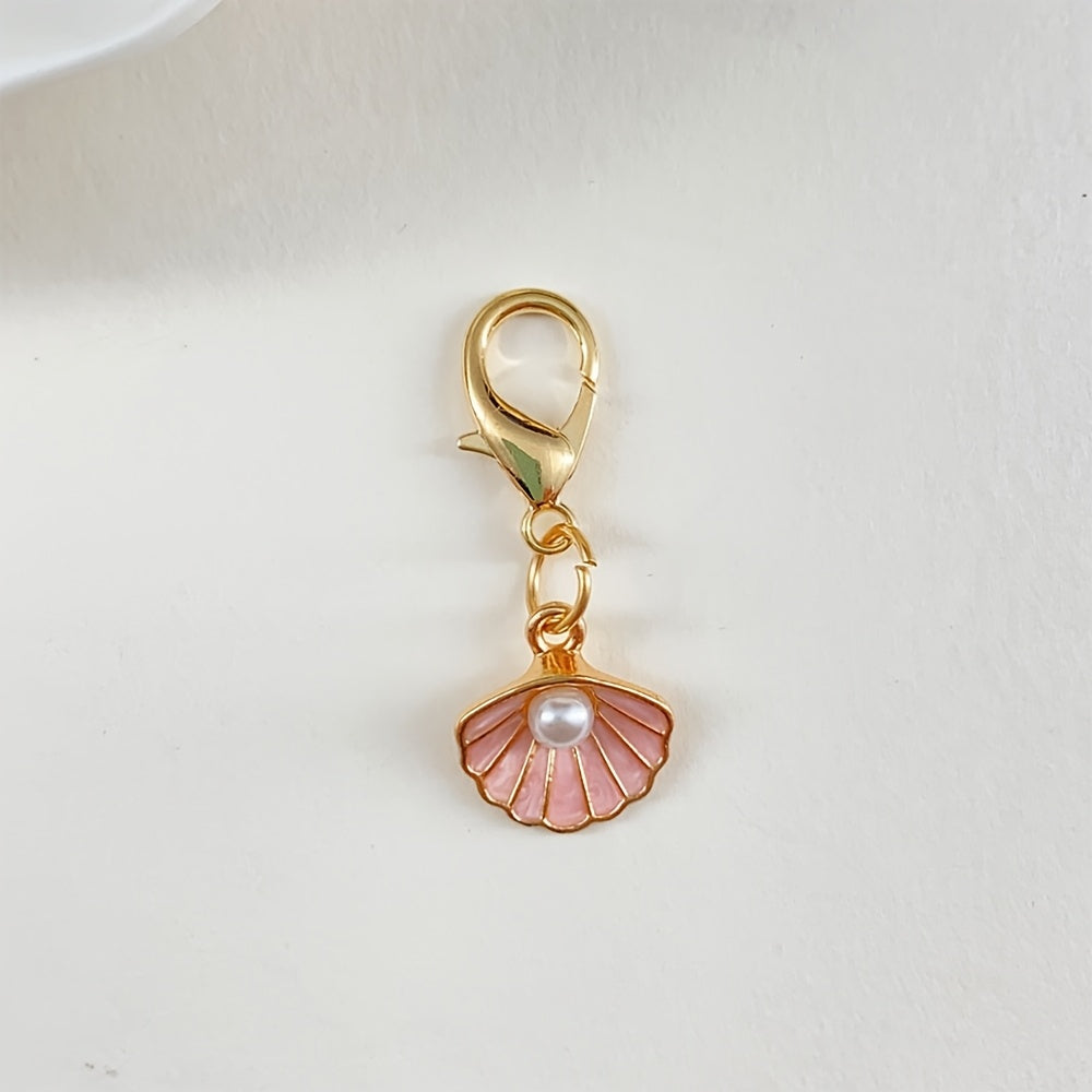 Versatile Seahorse, Mermaid Tail, and Starfish Keychain Charms; Vacation-Style Cactus and Pineapple Keychain Accessories; Shoe and Bag Charms; Maple Leaf and Flower Keychains; Apparel Decorative Accessories