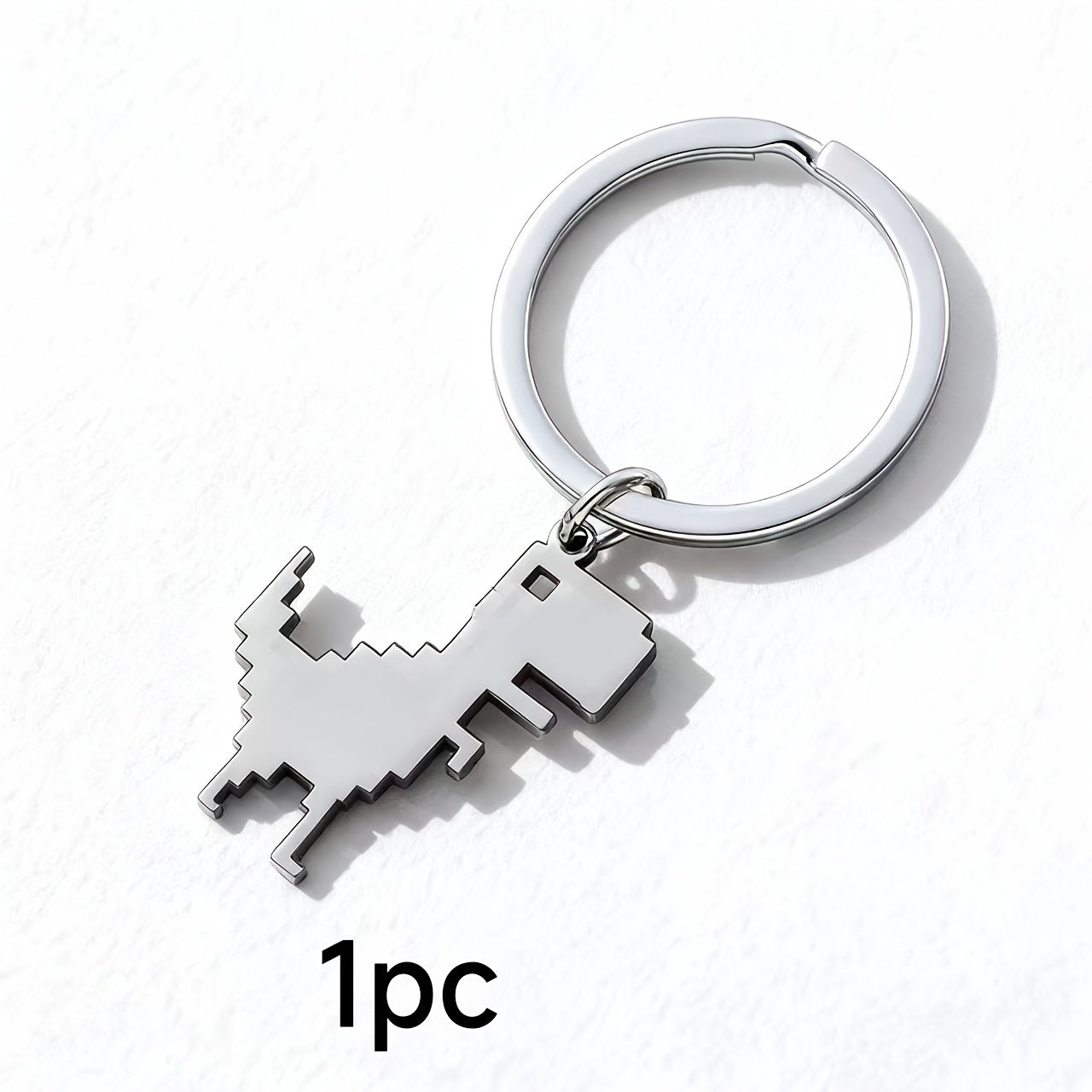 1pc 2pcs Personalized Pixel Dinosaur Keychain Valentine'S Day Couple Keychain Exquisite Pattern Keychain European And American Element Design Men And Women Family Keychain Suitable for Family Work Business Party Gathering