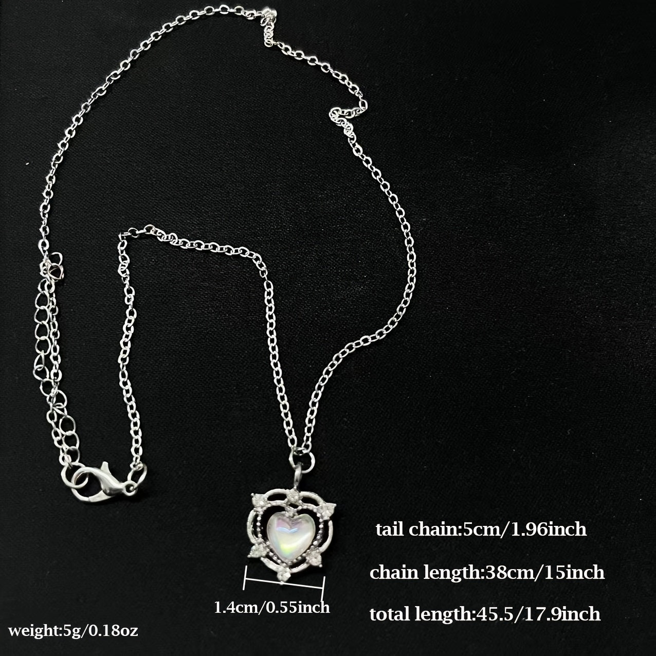 Moonstone Necklace Female New Trend Light Luxury Niche High-End Titanium Steel Sweet Clavicle Chain