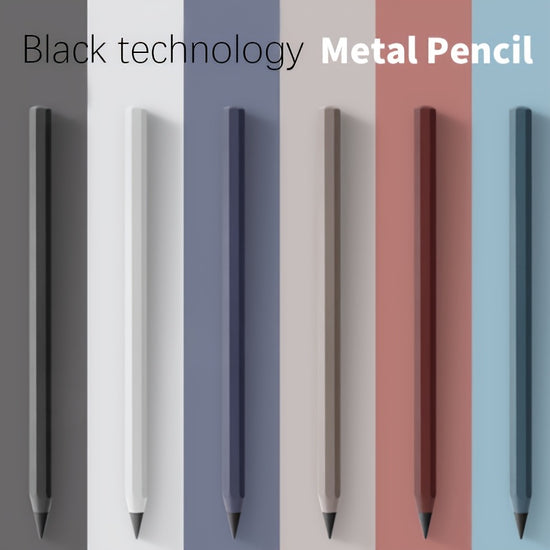 1pc/3pcs 1 Pen/1 Pen + 2 Refills, Metal Pencil with New Technology, Infinite Writing, Eternal Inkless Fountain Pen, Magic Pencil, Drawing Supplies, School and Office Stationery