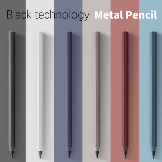 1pc/3pcs 1 Pen/1 Pen + 2 Refills, Metal Pencil with New Technology, Infinite Writing, Eternal Inkless Fountain Pen, Magic Pencil, Drawing Supplies, School and Office Stationery