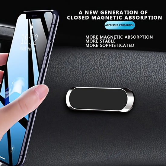 Hot Magnetic Mini Slotted Strip Paste Dashboard Mobile Bracket Strong Magnetic Car Phone Holder