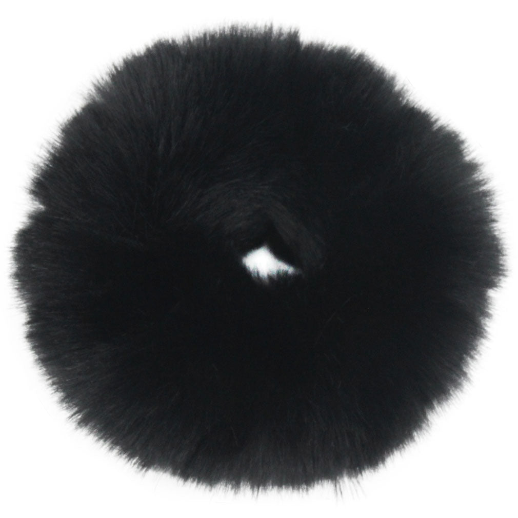 1pc Elegant Fluffy Faux Fur Hair Tie - Soft Plush Elastic Hair Band in Pink, Cream, White, Black, and Light Blue for Women, Cute Hair Accessorie